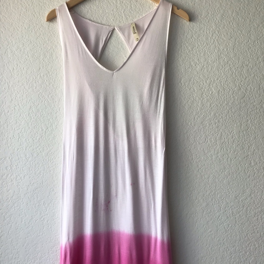RVCA Dahomey Pink Tie Dye Ombre Maxi Dress - Picture 4 of 14